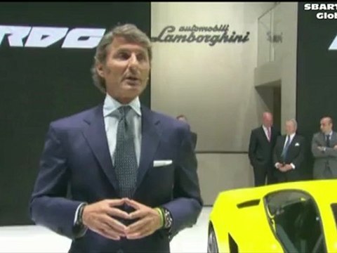 Paris Motor Show 2012 New 2013 Lamborghini Gallardo Press Conference