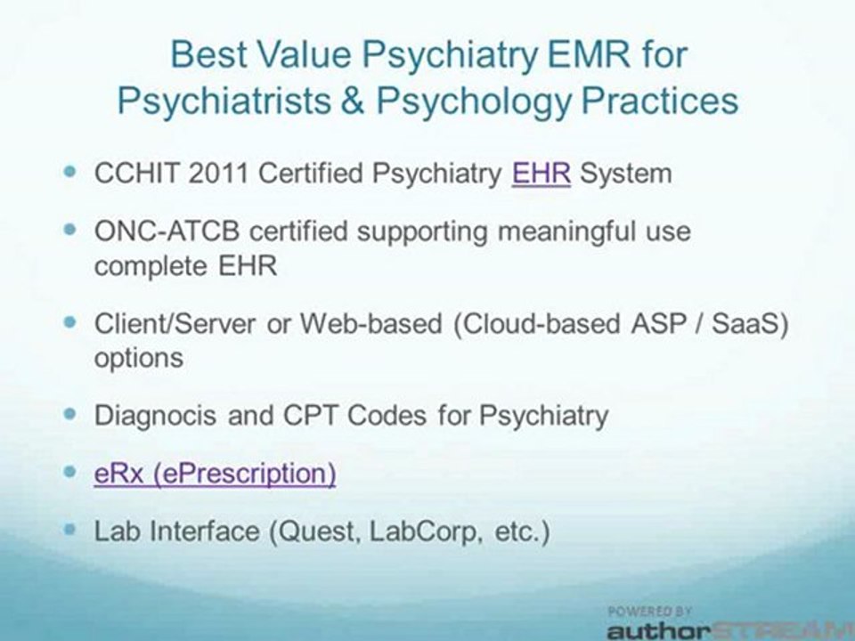 Best EMR for Psychiatrists