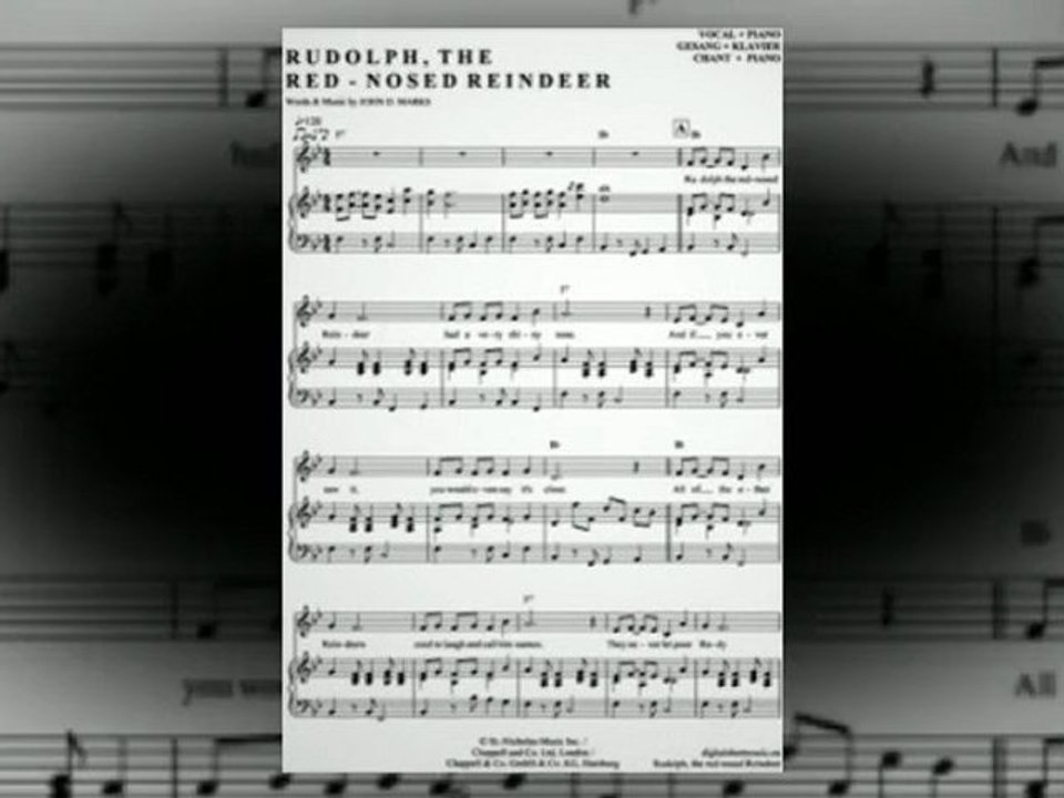 Noten bei notendownload - Rudolph, the red-nosed Reindeer,pdf