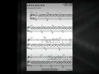 Noten bei notendownload - Apologize (Timbaland feat. OneRepublic)