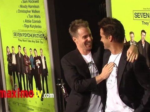Colin Farrell and Sam Rockwell Seven Psychopaths Premiere ARRIVALS