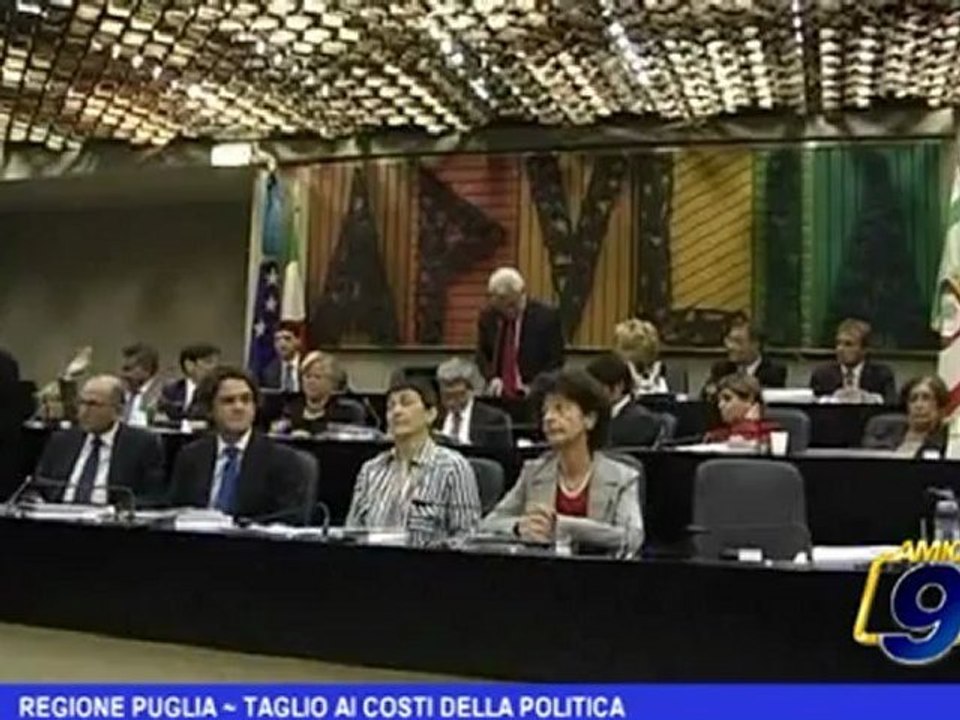 Regione Puglia | Taglio ai costi della politica