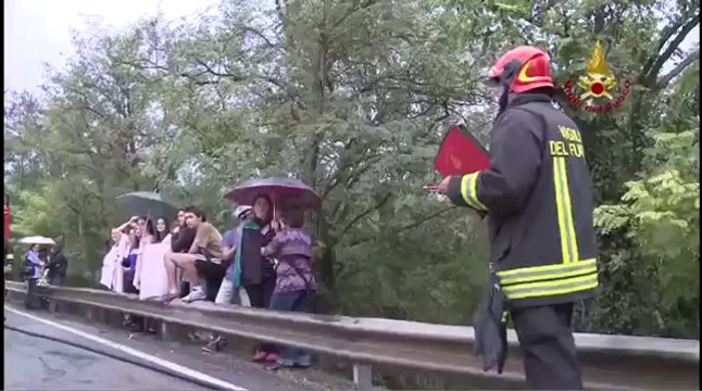 Firenze - Incendio bus Firenze Siena (27.09.12)