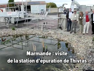 Marmande visite station d'épuration