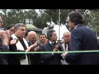 Napoli - Inaugurazione Palacongressi Oltremare, intervista del presidente Caldoro (28.09.12)