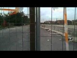 Aversa (CE) - Strada chiusa al traffico: protesta del comitato Iacp (26.09.12)