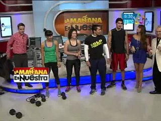 Pato Zambrano y Vannzini intentan hacer "headstand pushups"