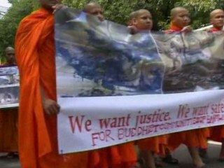 Monks demand peace in Bangladesh