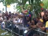 Multitudinario cierre de campaña del opositor Henrique Capriles en Venezuela