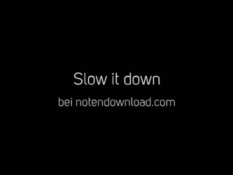 Noten bei notendownload - Slow it down (Amy McDonald)