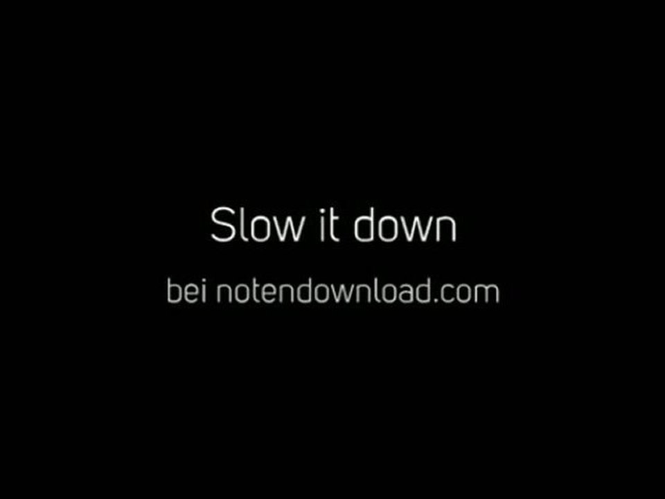 Noten bei notendownload - Slow it down (Amy McDonald)