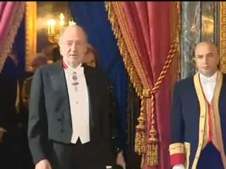 Los Reyes y los Príncipes reciben al emir de Qatar