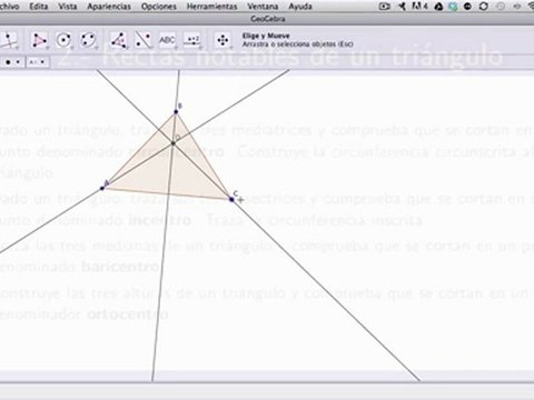 02 Geogebra y Matemáticas. Rectas notables de un triángulo