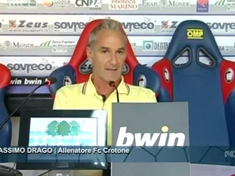 Fc Crotone | Sala Stampa, Massimo Drago in conferenza