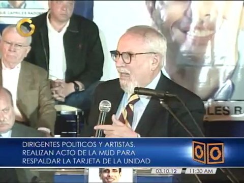 Aveledo: tarjeta de Unidad es un símbolo y una alternativa para los electores