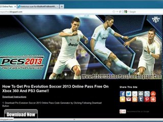 Pro Evolution Soccer 2013 Online Pass Code Unlock Tutorial
