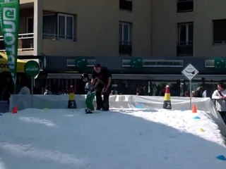 1ère leçon de snowboard Maxence