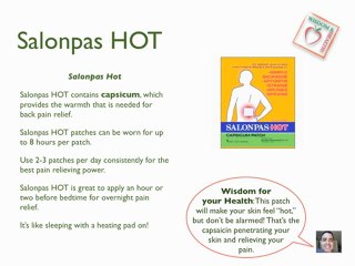 Back pain patches