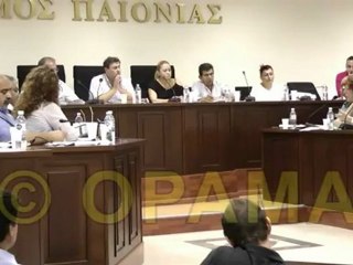 Δημοτικό Συμβούλιο Δήμου Παιονίας 02-10-2012