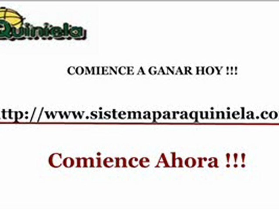 (COMO GANAR A LA QUINIELA)