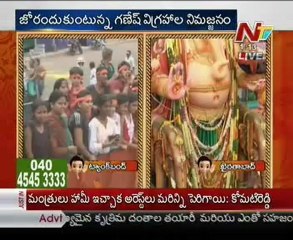 Ganesh immersion Procession in Hyd-Danam Talking to media