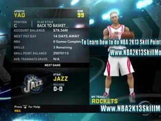 How to Make Unlimited NBA 2K13 Skill points Free