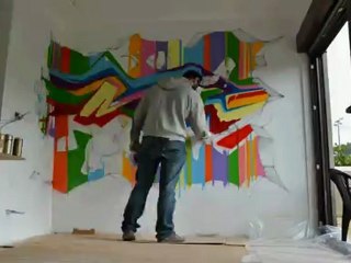 réalisation d'un graff, thionville partie 1
