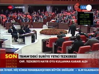 TBMM Suriye tezkeresi için toplandı
