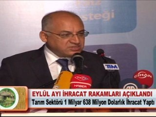 EYLÜL AYI İHRACAT RAKAMLARI AÇIKLANDI