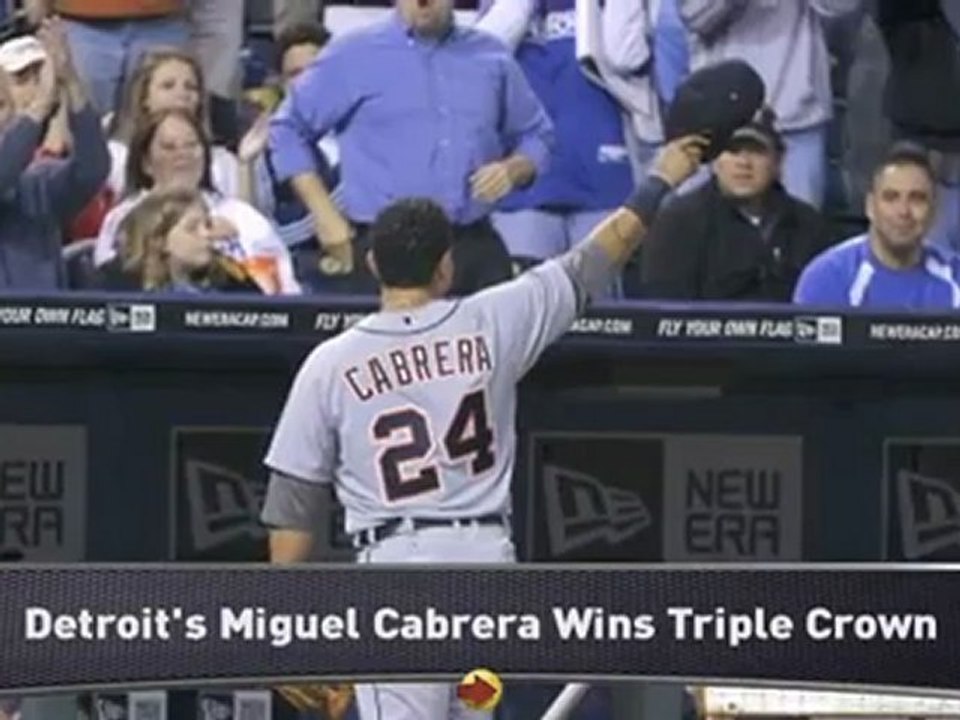 Miguel Cabrera Wins AL Triple Crown