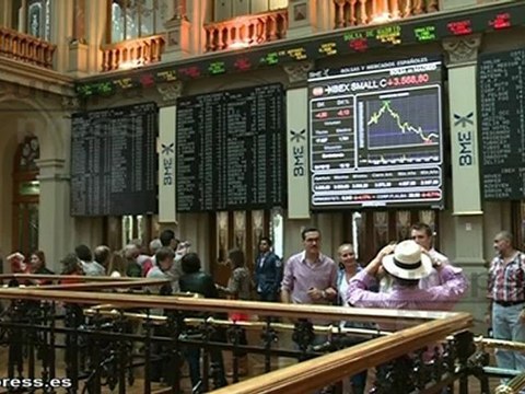 El Ibex 35 retrocede un 0,35% a media sesión tras la subasta del Tesoro