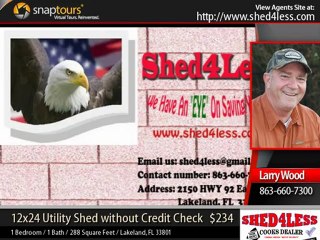 shed4less - 12x24 Utility Shed at No Credit Check Offer!