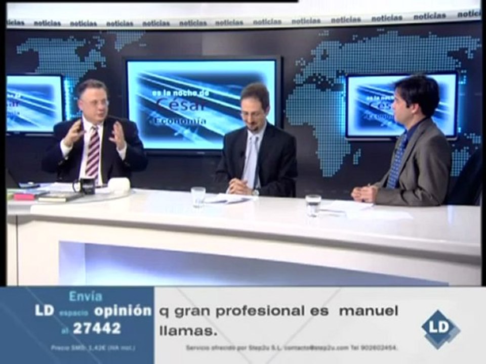 Tertulia económica con Manuel Llamas y Gabriel Calzada - 15/03/11