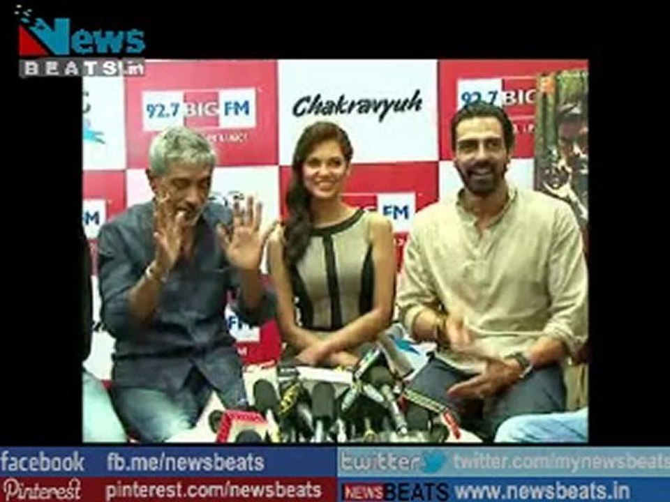 Arjun Rampal and Prakash Jha at Chakravyuh Music On Air by Big FM