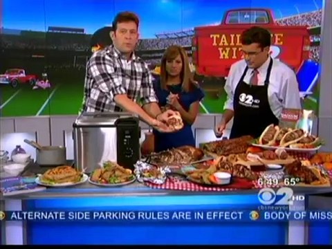 John McLemore Cooks Up Some Dadgum Good Recipes for Tailgating on CBS2 News This Morning in NY