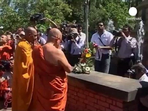 Buddhists protests against attacks in Sri Lanka