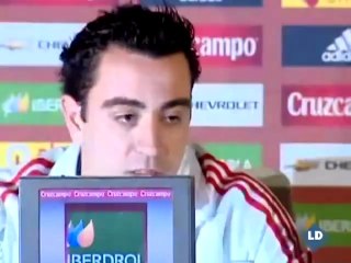 Xavi resume su paso por la selección española con felicidad