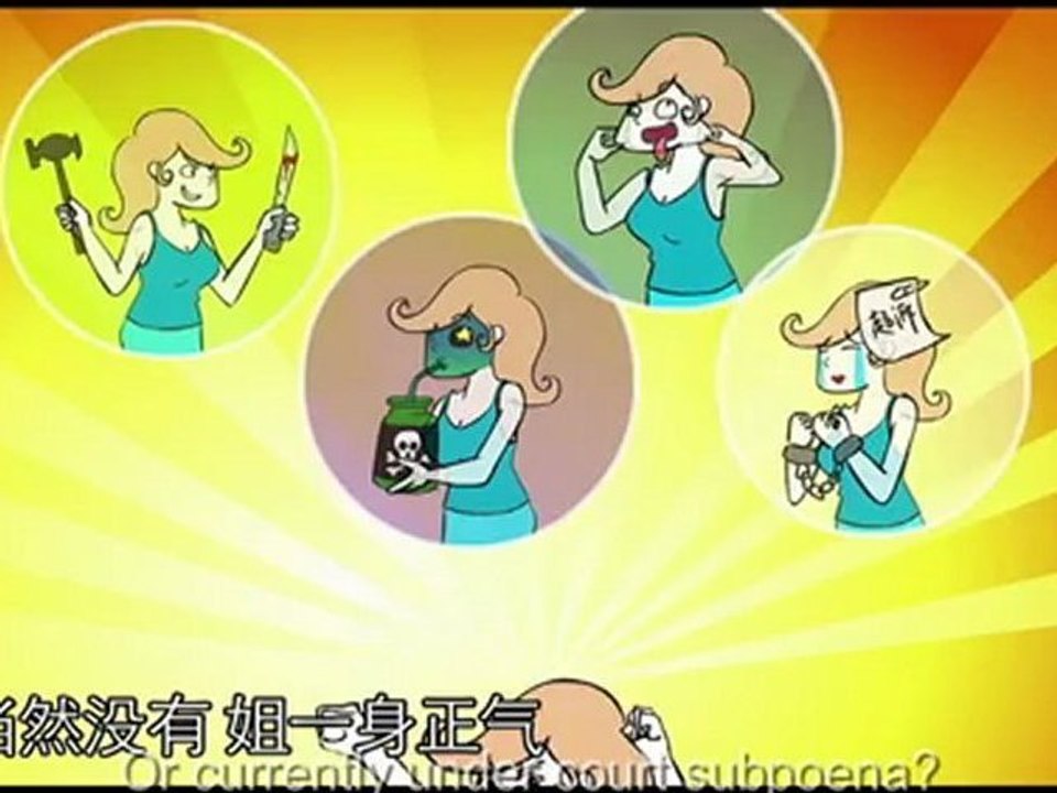 Saturday Morning Cartoon - Chinese animation on buying a gun in the US [English subtitles]