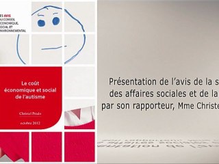 Le coût économique et social de l'autisme - cese