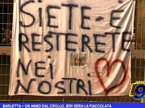 Barletta | Un anno dal crollo, ieri sera la fiaccolata