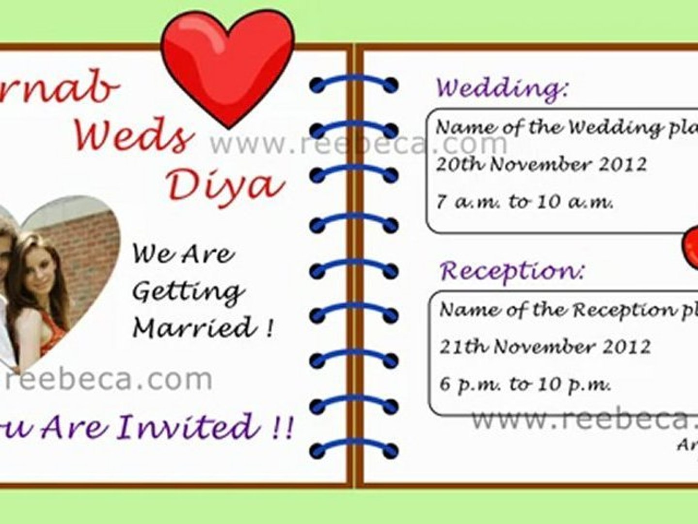 Save The Date Video Free ( pencils theme) Animated Wedding Video Invitation  - video Dailymotion