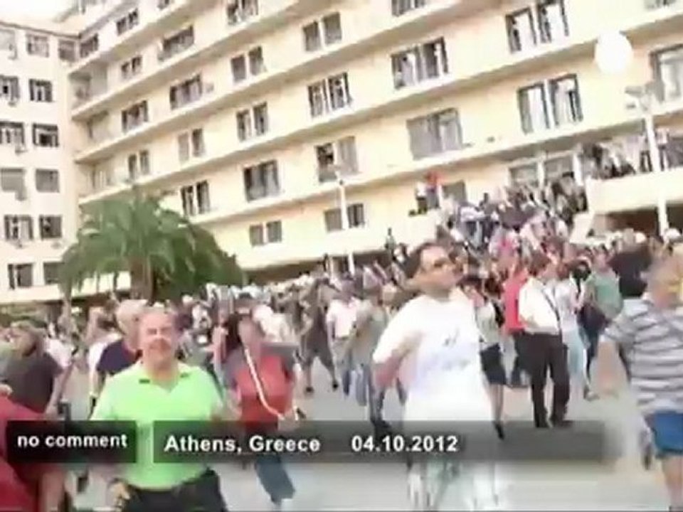 La police et les ouvriers des chantiers... - no comment