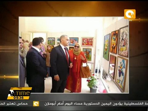 افتتاح المعرض السنوى الاول للفنون التشكيلية بالمنصورة