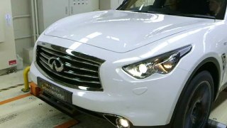 Sebastian Vettel and the Infiniti FX