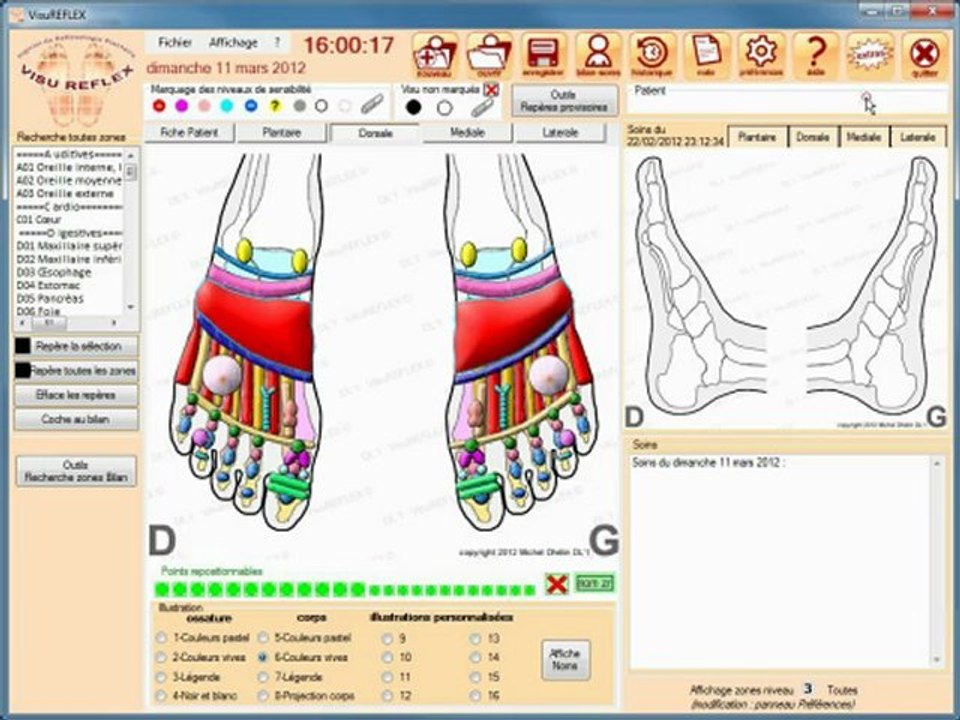 VisuREFLEX logiciel reflexologie plantaire programme