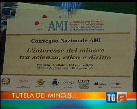 AMI AVVOCATI VIDEO: SERVIZIO RAI TGR BASILICATA CONVEGNO NAZIONALE SUI MINORI.