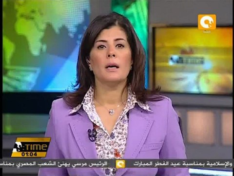 الرئيس محمد مرسي يؤدي صلاة العيد بمسجد عمرو بن العاص