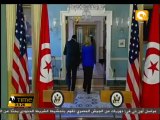 المؤتمر الصحفي لوزراء خارجية أمريكا وتونس