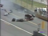 CART Indy 500 1989 Massive crash Cogan en francais (TV sport)