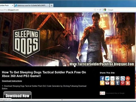Sleeping Dogs Georges Tactical Soldier Pack DLC Free on Xbox 360 And PS3